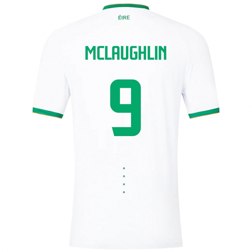 Niño Camiseta Irlanda Erin Mclaughlin #9 Blanco 2ª Equipación 24-26 La Camisa Perú