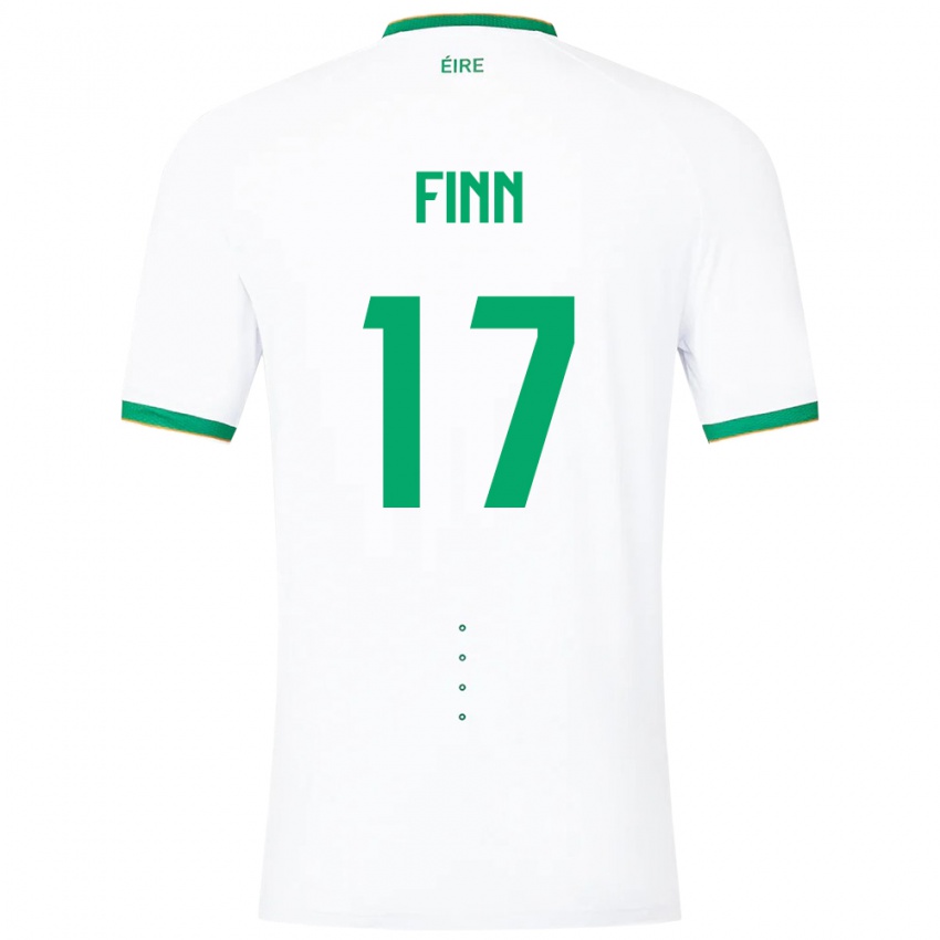 Niño Camiseta Irlanda Jamie Finn #17 Blanco 2ª Equipación 24-26 La Camisa Perú