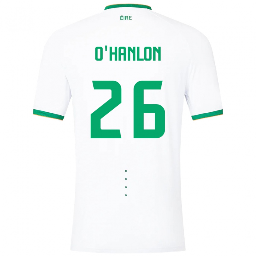 Niño Camiseta Irlanda Tara O'hanlon #26 Blanco 2ª Equipación 24-26 La Camisa Perú