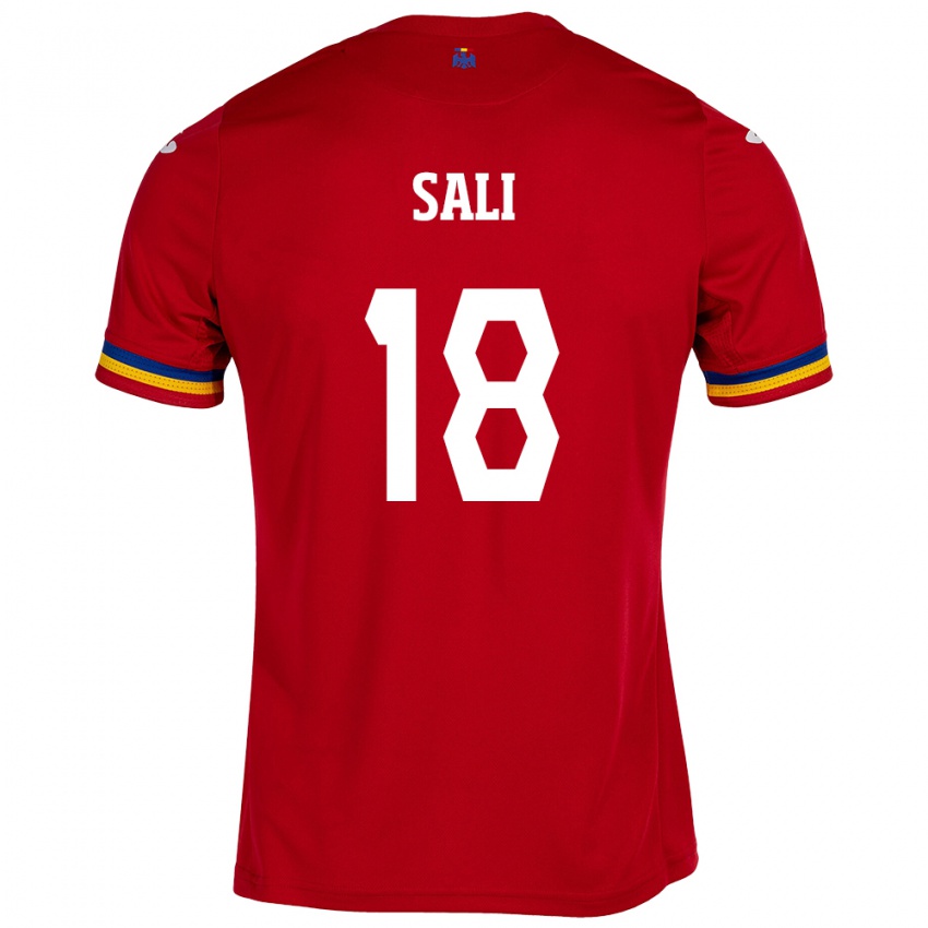 Niño Camiseta Rumania Enes Sali #18 Rojo 2ª Equipación 24-26 La Camisa Perú