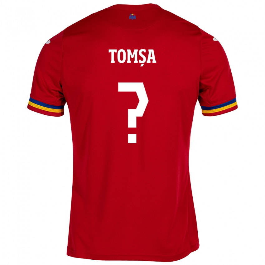 Niño Camiseta Rumania Troy Tomșa #0 Rojo 2ª Equipación 24-26 La Camisa Perú