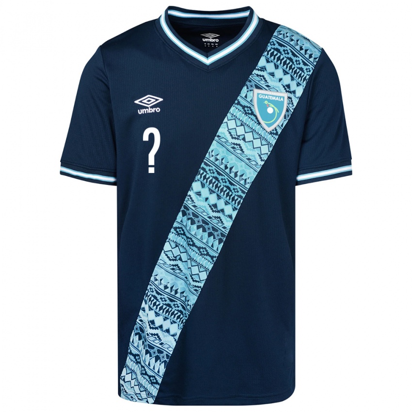 Niño Camiseta Guatemala Su Nombre #0 Azul 2ª Equipación 24-26 La Camisa Perú