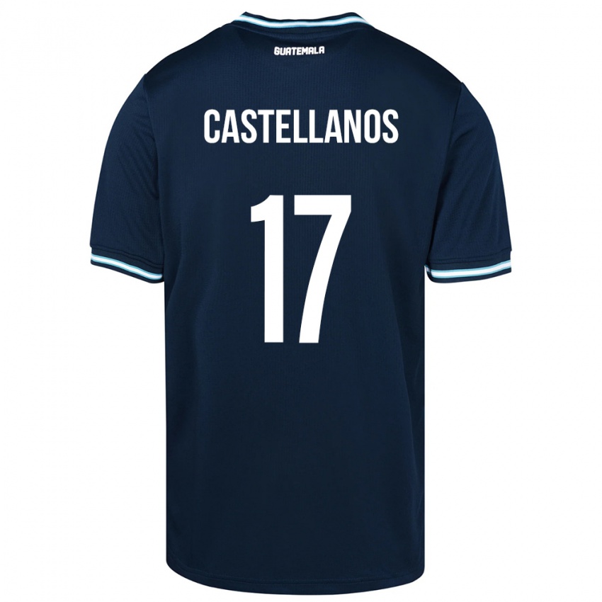 Niño Camiseta Guatemala Óscar Castellanos #17 Azul 2ª Equipación 24-26 La Camisa Perú