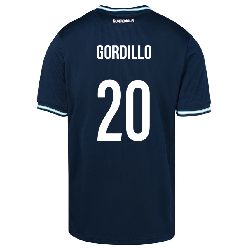 Niño Camiseta Guatemala Gerardo Gordillo #20 Azul 2ª Equipación 24-26 La Camisa Perú