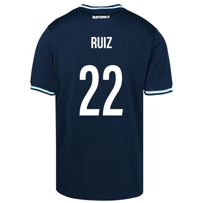 Niño Camiseta Guatemala Kevin Ruiz #22 Azul 2ª Equipación 24-26 La Camisa Perú