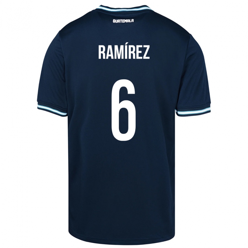 Niño Camiseta Guatemala Kevin Ramírez #6 Azul 2ª Equipación 24-26 La Camisa Perú