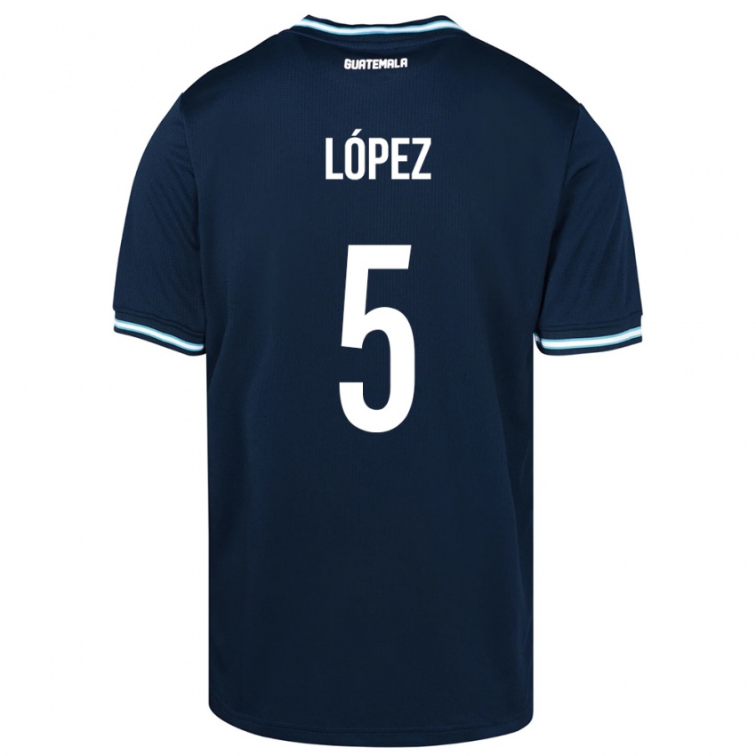 Niño Camiseta Guatemala Jeffery López #5 Azul 2ª Equipación 24-26 La Camisa Perú