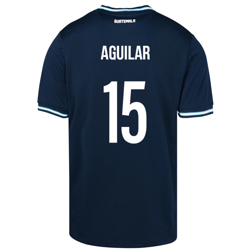 Niño Camiseta Guatemala Carlos Aguilar #15 Azul 2ª Equipación 24-26 La Camisa Perú