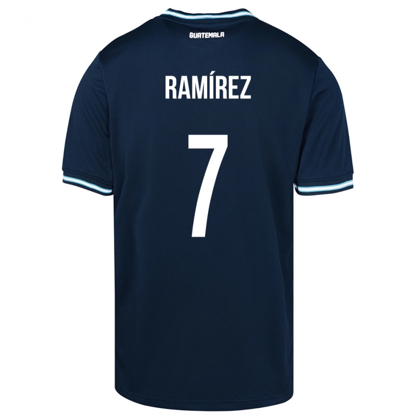 Niño Camiseta Guatemala Leslie Ramírez #7 Azul 2ª Equipación 24-26 La Camisa Perú