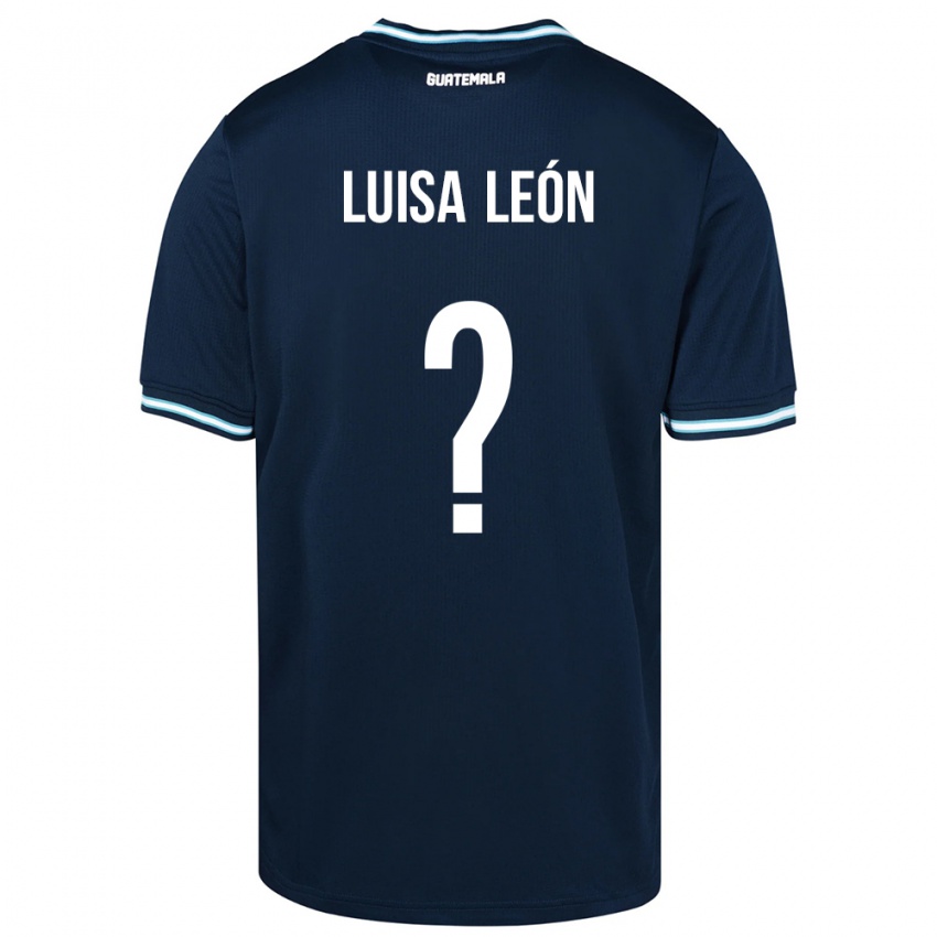 Niño Camiseta Guatemala Luisa León #0 Azul 2ª Equipación 24-26 La Camisa Perú