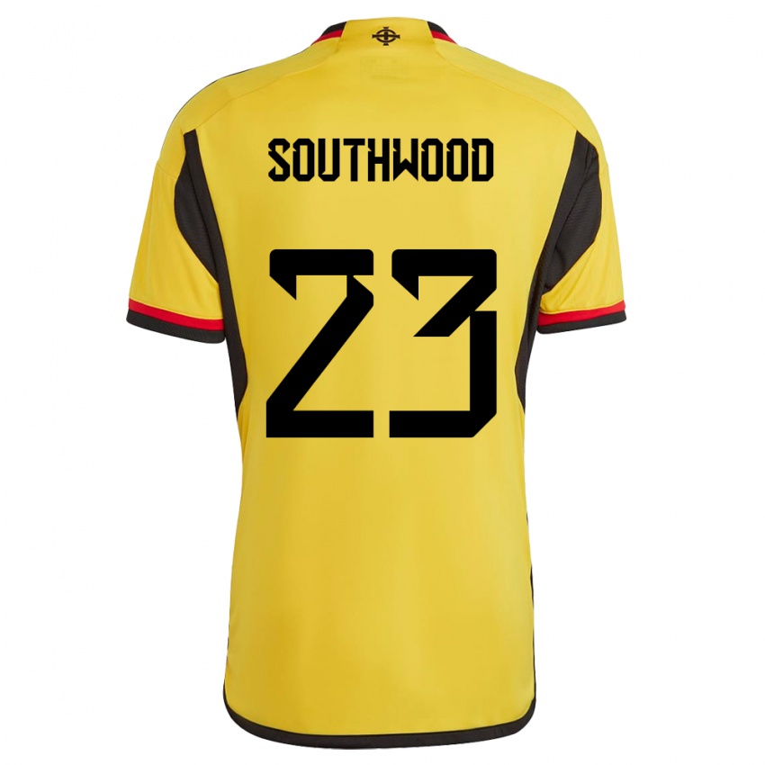 Niño Camiseta Irlanda Del Norte Luke Southwood #23 Blanco 2ª Equipación 24-26 La Camisa Perú