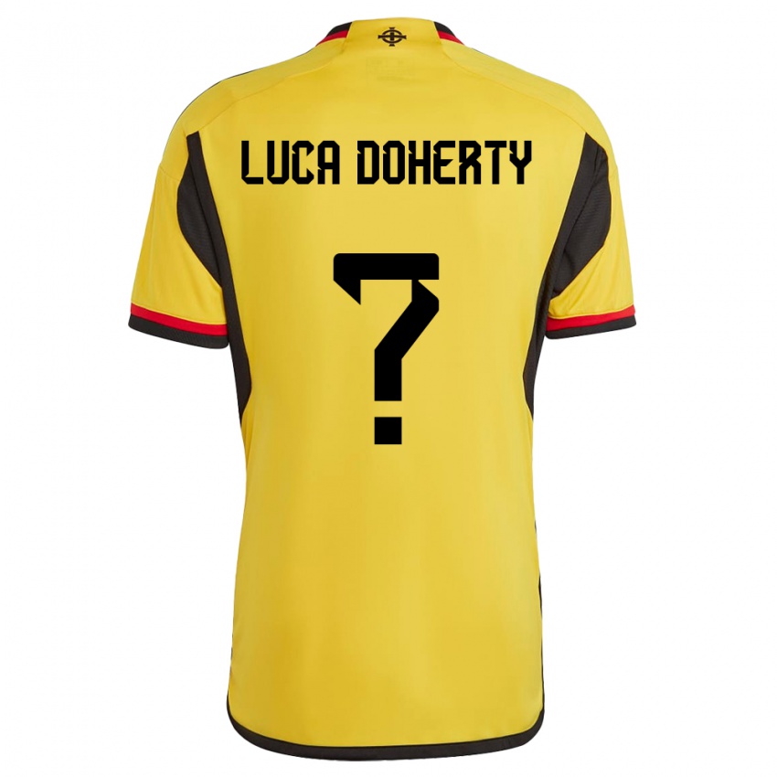 Niño Camiseta Irlanda Del Norte Luca Doherty #0 Blanco 2ª Equipación 24-26 La Camisa Perú