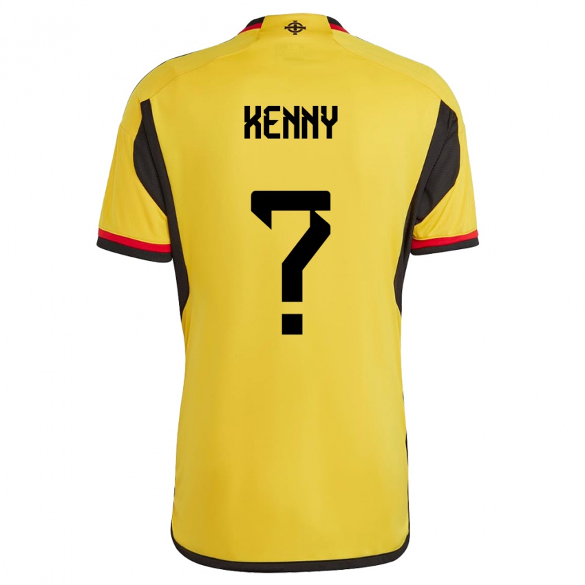 Niño Camiseta Irlanda Del Norte Eoin Kenny #0 Blanco 2ª Equipación 24-26 La Camisa Perú