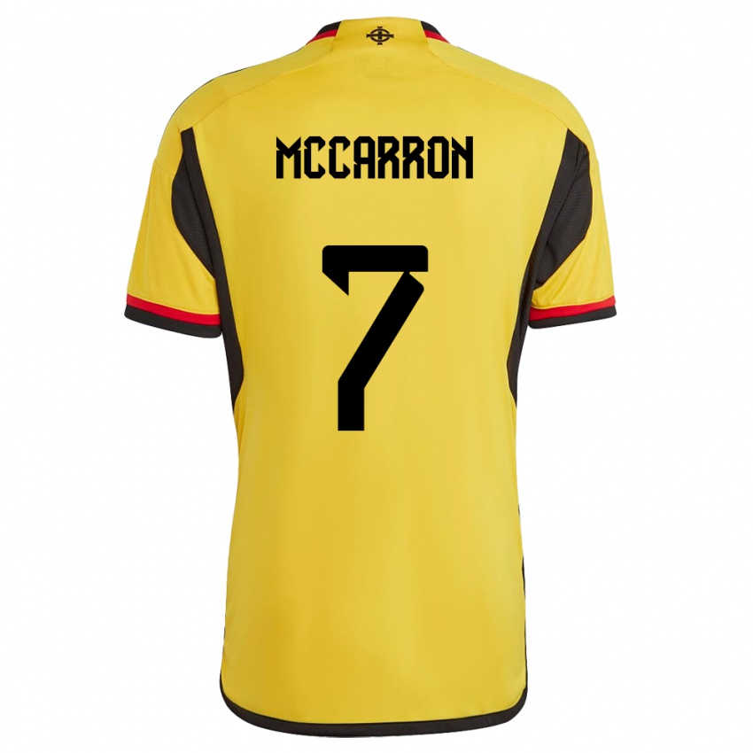 Niño Camiseta Irlanda Del Norte Chloe Mccarron #7 Blanco 2ª Equipación 24-26 La Camisa Perú