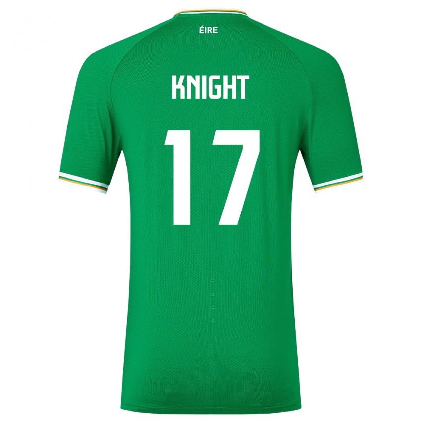 Hombre Camiseta Irlanda Jason Knight #17 Verde 1ª Equipación 24-26 La Camisa Perú
