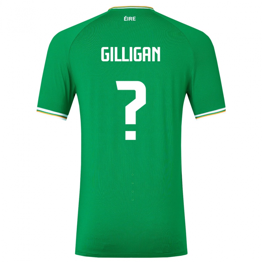 Hombre Camiseta Irlanda Ciaran Gilligan #0 Verde 1ª Equipación 24-26 La Camisa Perú