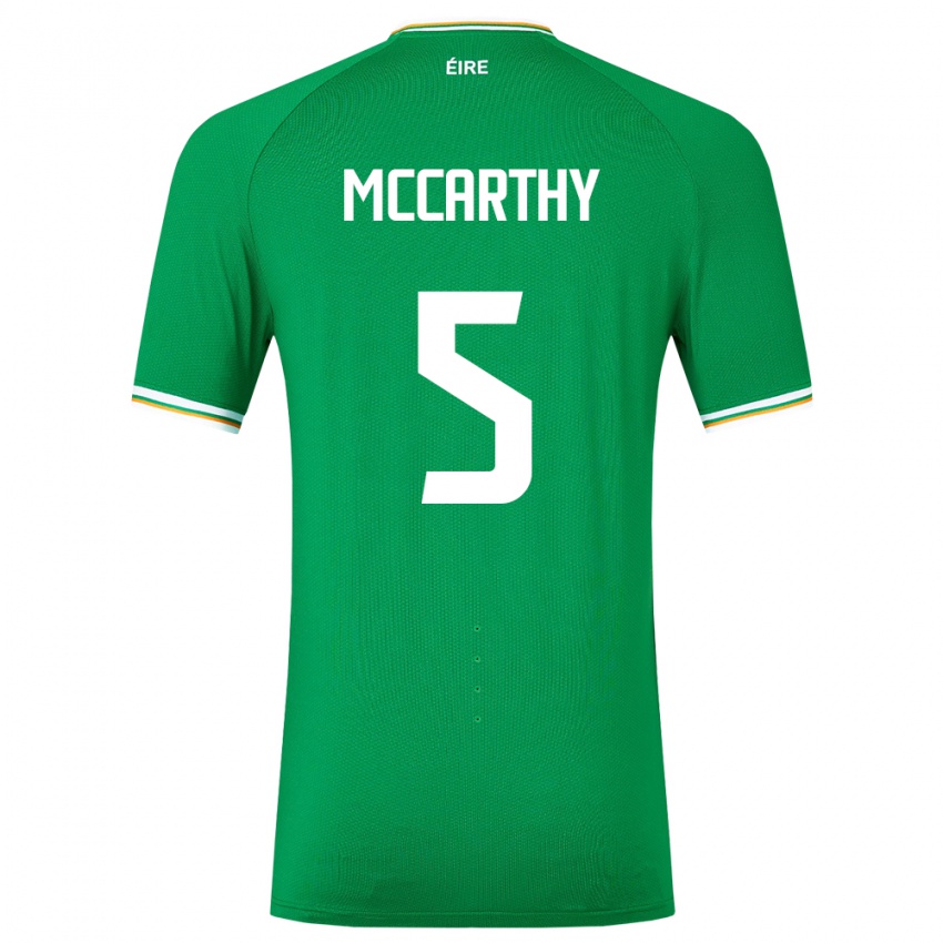 Hombre Camiseta Irlanda Taylor Mccarthy #5 Verde 1ª Equipación 24-26 La Camisa Perú