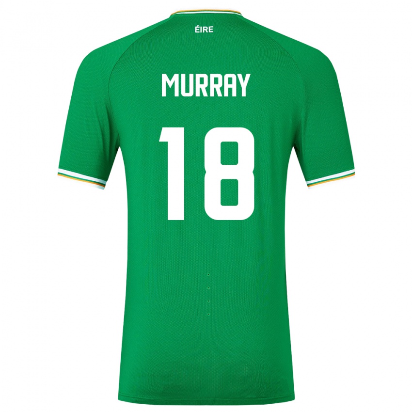 Hombre Camiseta Irlanda Matthew Murray #18 Verde 1ª Equipación 24-26 La Camisa Perú