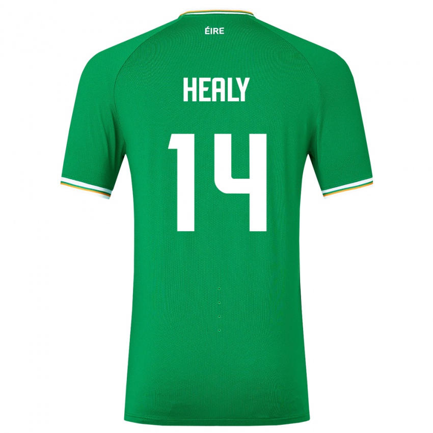 Hombre Camiseta Irlanda Freya Healy #14 Verde 1ª Equipación 24-26 La Camisa Perú