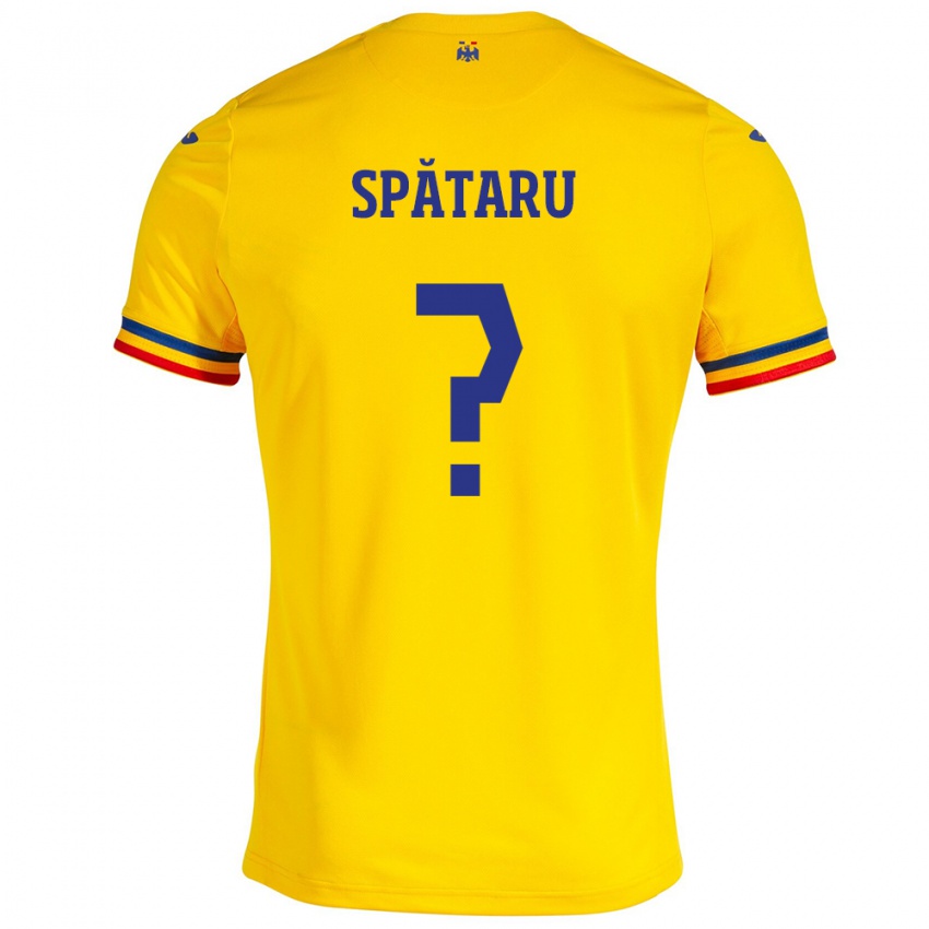 Hombre Camiseta Rumania Dan Spătaru #0 Amarillo 1ª Equipación 24-26 La Camisa Perú