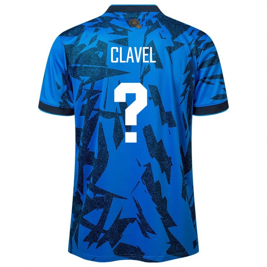 Hombre Camiseta El Salvador Rudy Clavel #0 Azul 1ª Equipación 24-26 La Camisa Perú