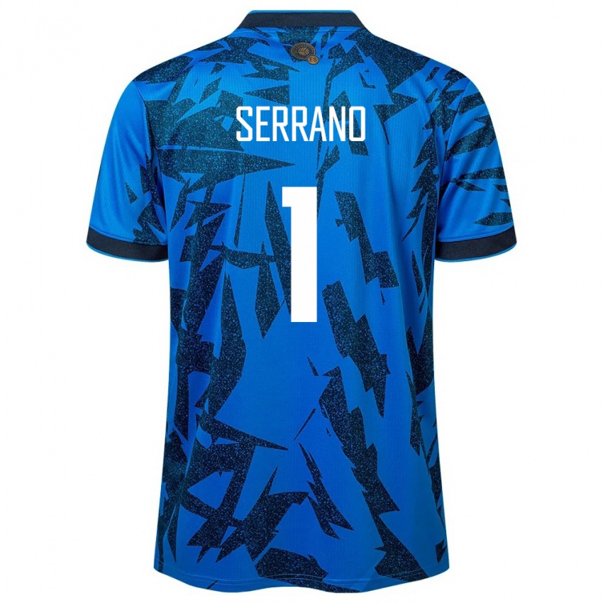 Hombre Camiseta El Salvador Idalia Serrano #1 Azul 1ª Equipación 24-26 La Camisa Perú