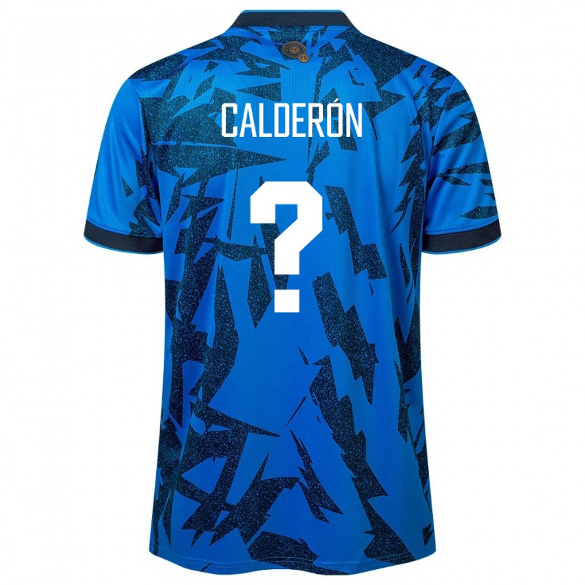 Hombre Camiseta El Salvador Paola Calderón #0 Azul 1ª Equipación 24-26 La Camisa Perú