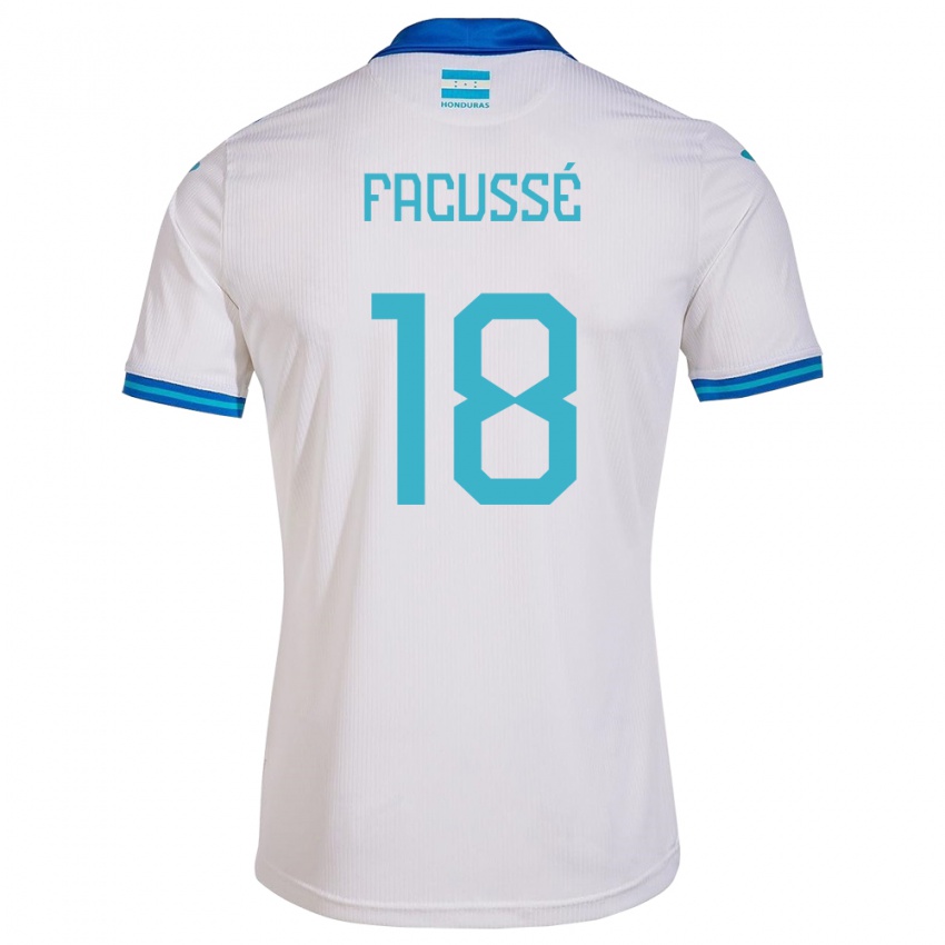 Hombre Camiseta Honduras Enrique Facussé #18 Blanco 1ª Equipación 24-26 La Camisa Perú