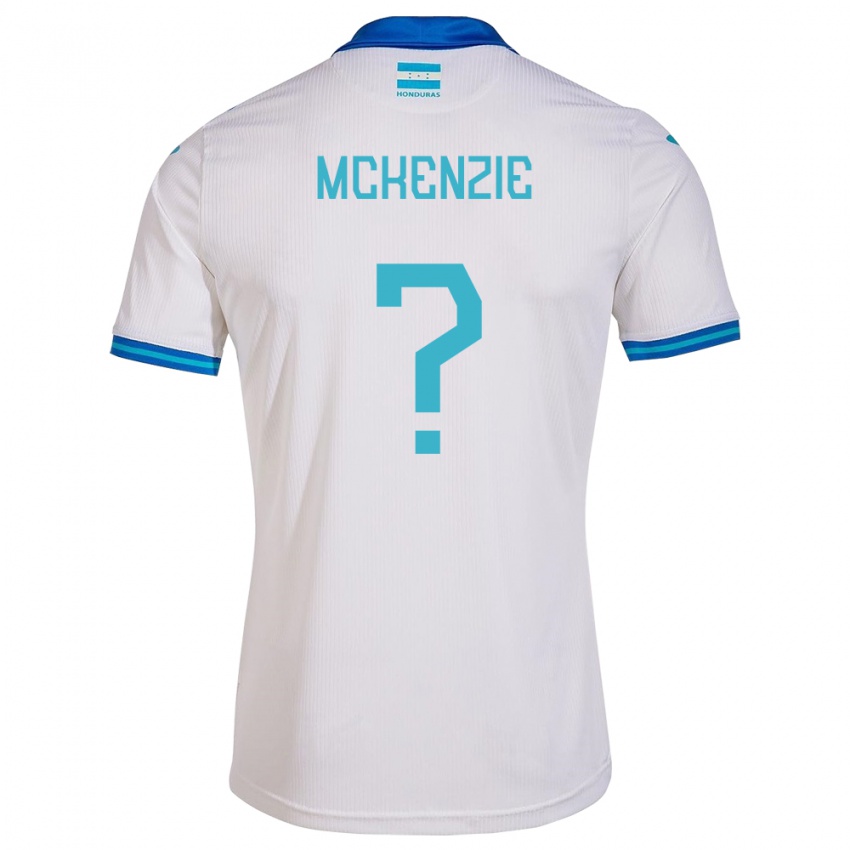 Hombre Camiseta Honduras Allyson Mckenzie #0 Blanco 1ª Equipación 24-26 La Camisa Perú