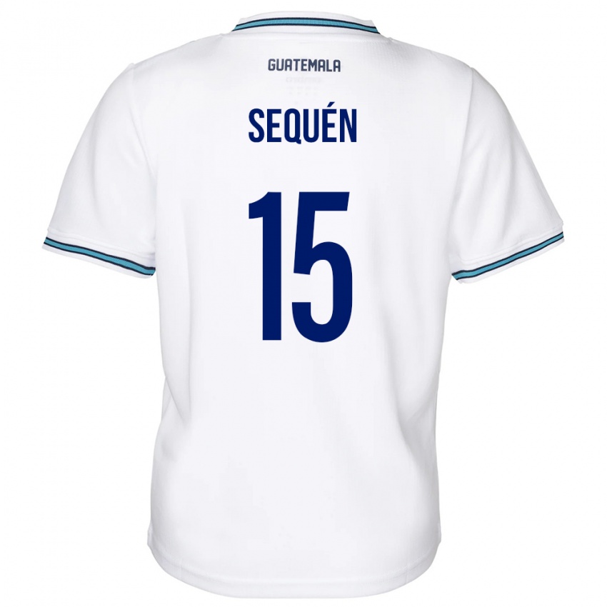 Hombre Camiseta Guatemala Marlon Sequén #15 Blanco 1ª Equipación 24-26 La Camisa Perú