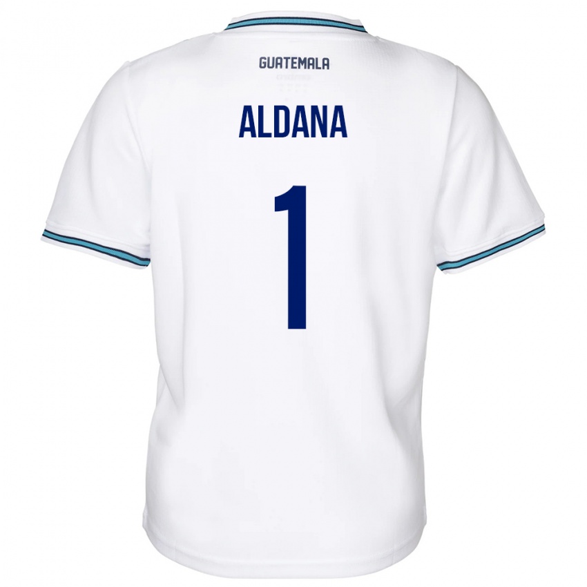 Hombre Camiseta Guatemala David Aldana #1 Blanco 1ª Equipación 24-26 La Camisa Perú