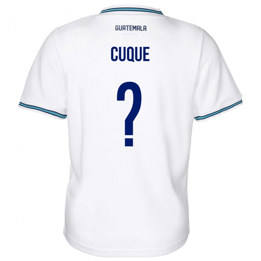 Hombre Camiseta Guatemala Diego Cuque #0 Blanco 1ª Equipación 24-26 La Camisa Perú