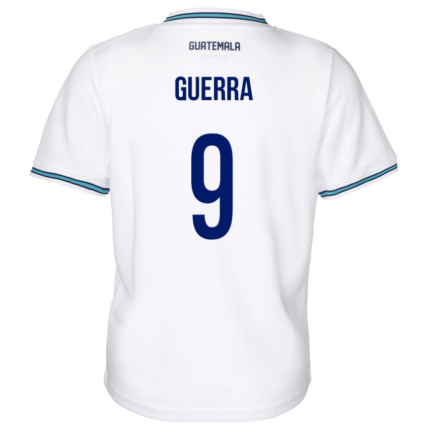 Hombre Camiseta Guatemala Oseas Guerra #9 Blanco 1ª Equipación 24-26 La Camisa Perú