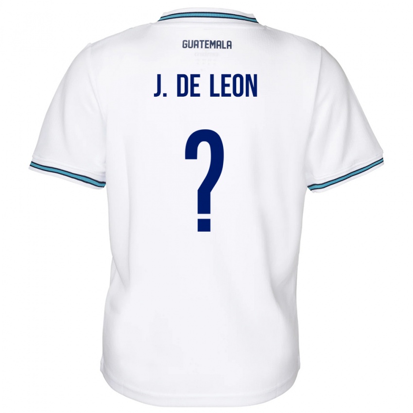 Hombre Camiseta Guatemala Jose De Leon #0 Blanco 1ª Equipación 24-26 La Camisa Perú