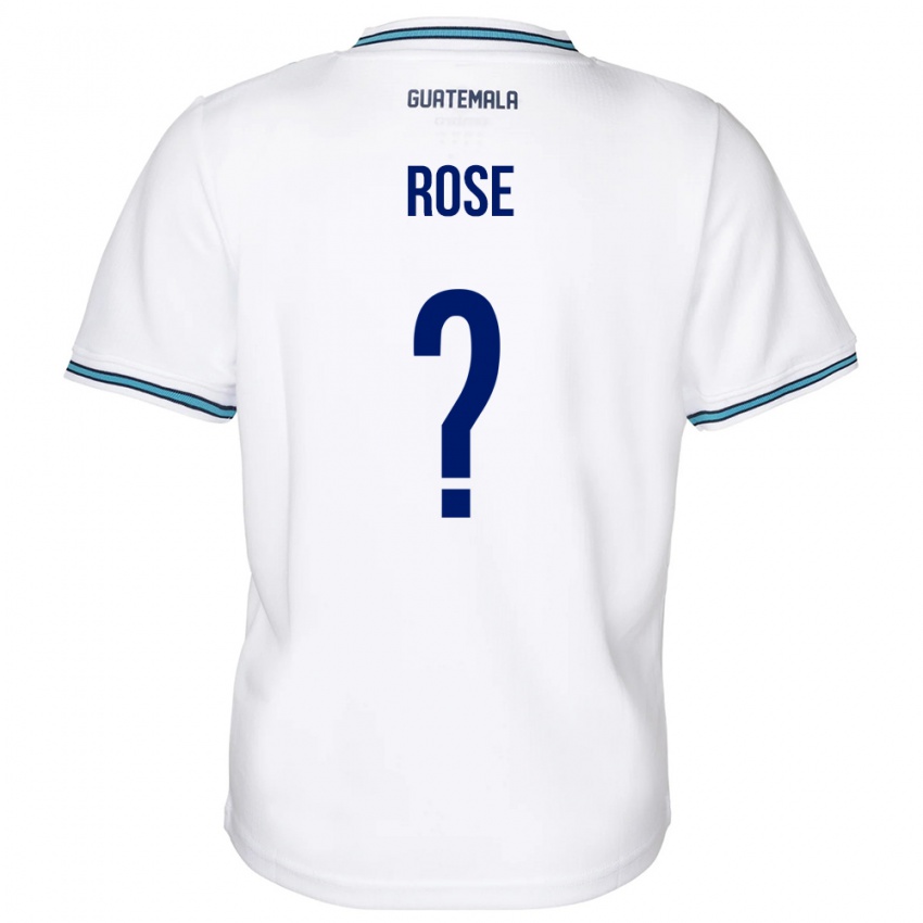 Hombre Camiseta Guatemala Michelle Rose #0 Blanco 1ª Equipación 24-26 La Camisa Perú