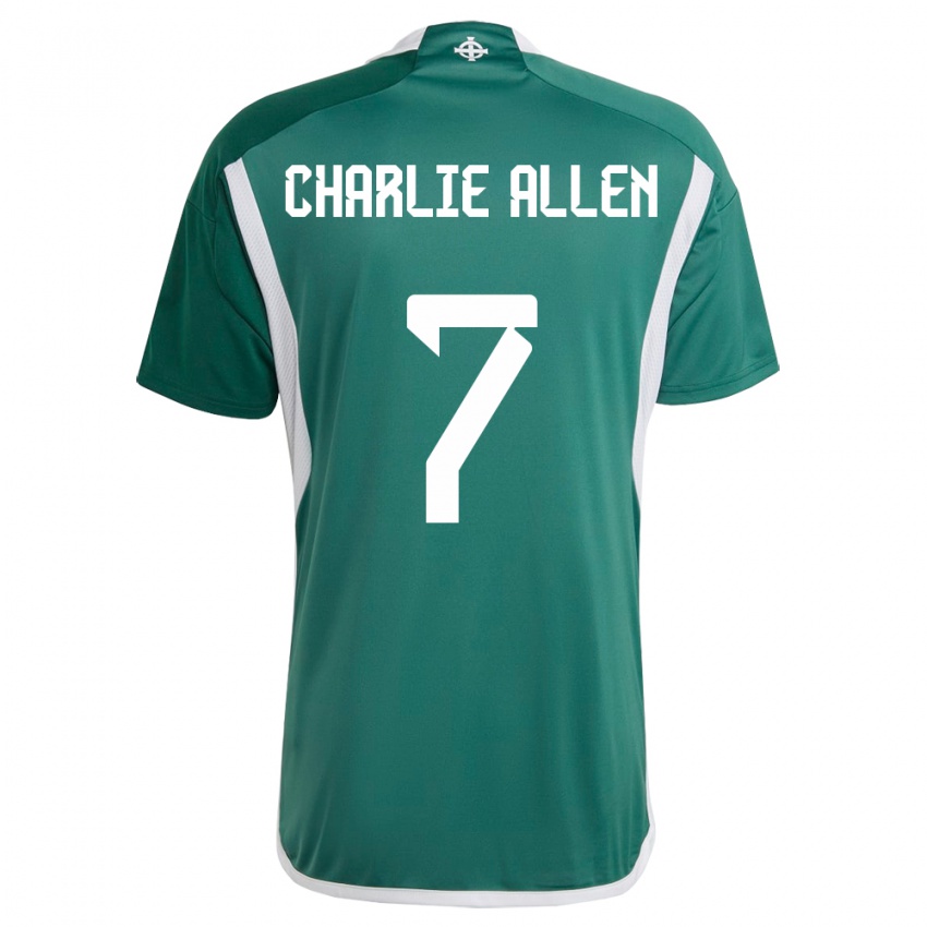 Hombre Camiseta Irlanda Del Norte Charlie Allen #7 Verde 1ª Equipación 24-26 La Camisa Perú