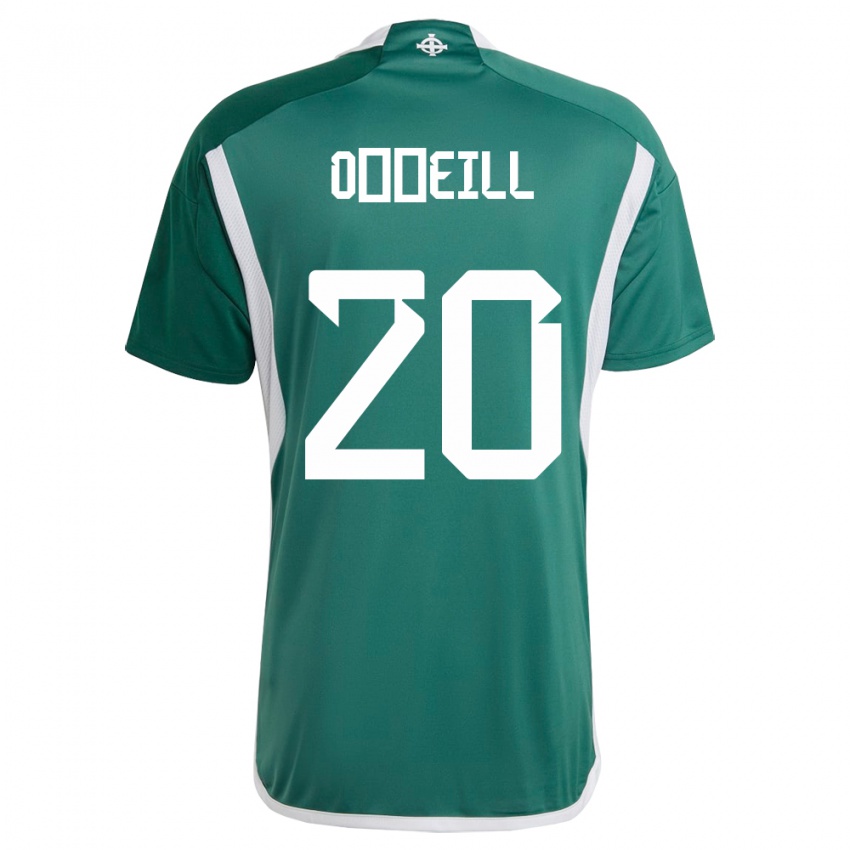 Hombre Camiseta Irlanda Del Norte Ceadach O’neill #20 Verde 1ª Equipación 24-26 La Camisa Perú