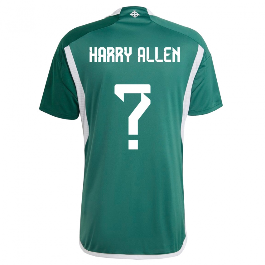 Hombre Camiseta Irlanda Del Norte Harry Allen #0 Verde 1ª Equipación 24-26 La Camisa Perú