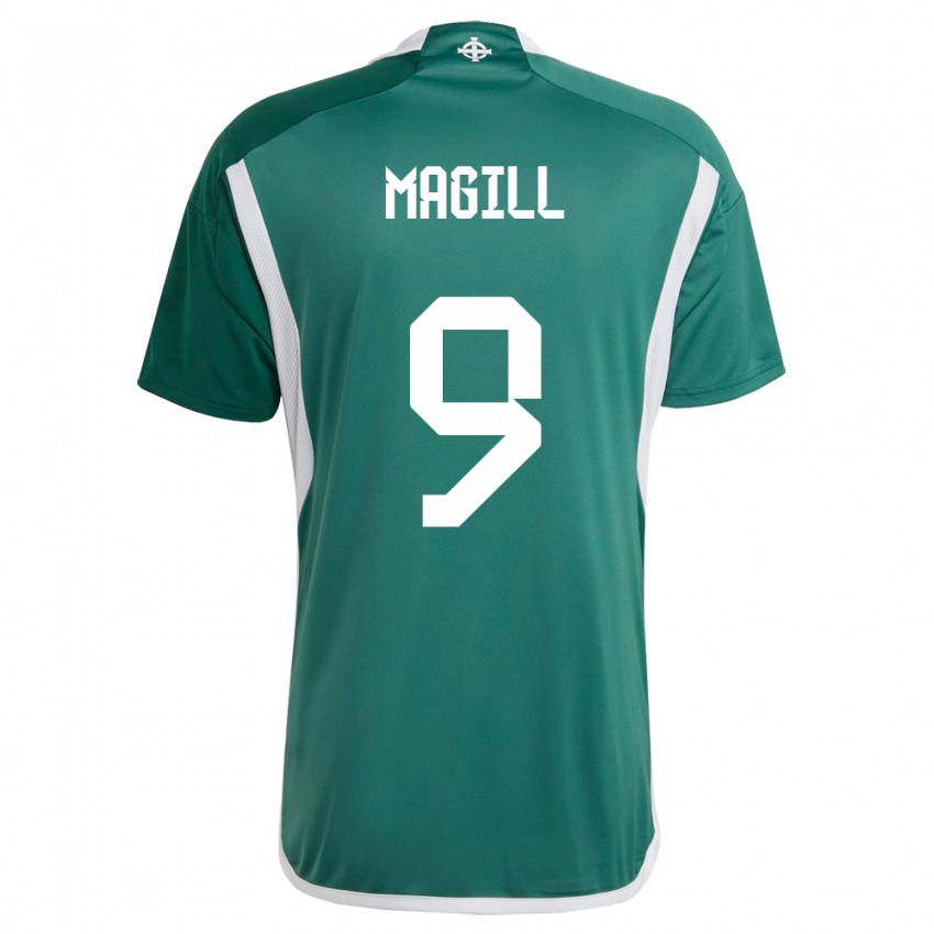 Hombre Camiseta Irlanda Del Norte Simone Magill #9 Verde 1ª Equipación 24-26 La Camisa Perú