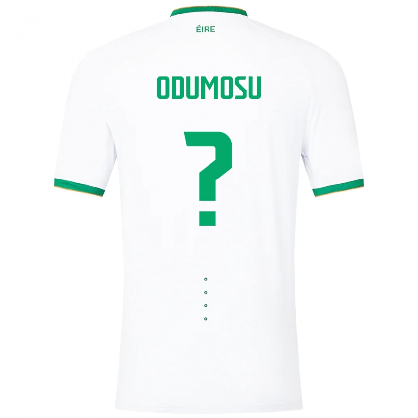 Hombre Camiseta Irlanda David Odumosu #0 Blanco 2ª Equipación 24-26 La Camisa Perú