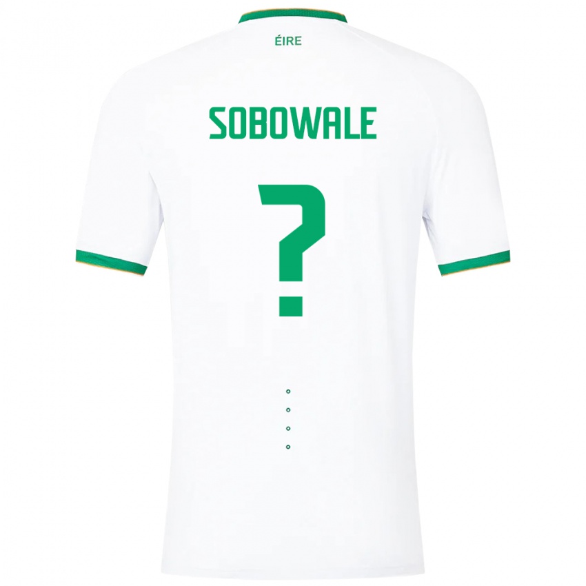 Hombre Camiseta Irlanda Timi Sobowale #0 Blanco 2ª Equipación 24-26 La Camisa Perú