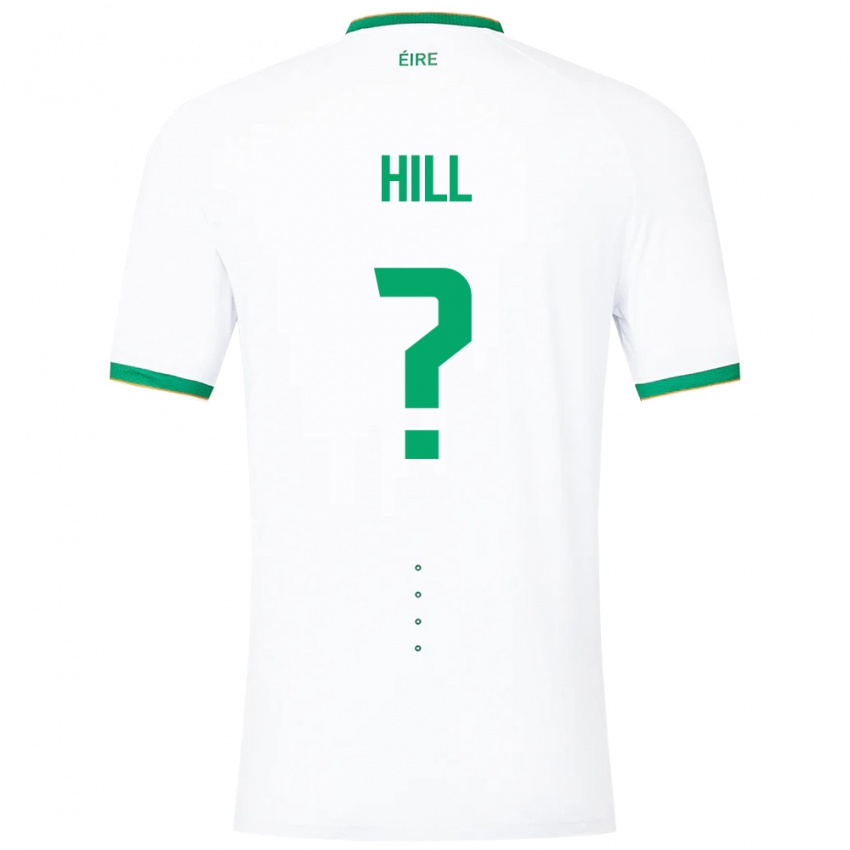 Hombre Camiseta Irlanda Tom Hill #0 Blanco 2ª Equipación 24-26 La Camisa Perú