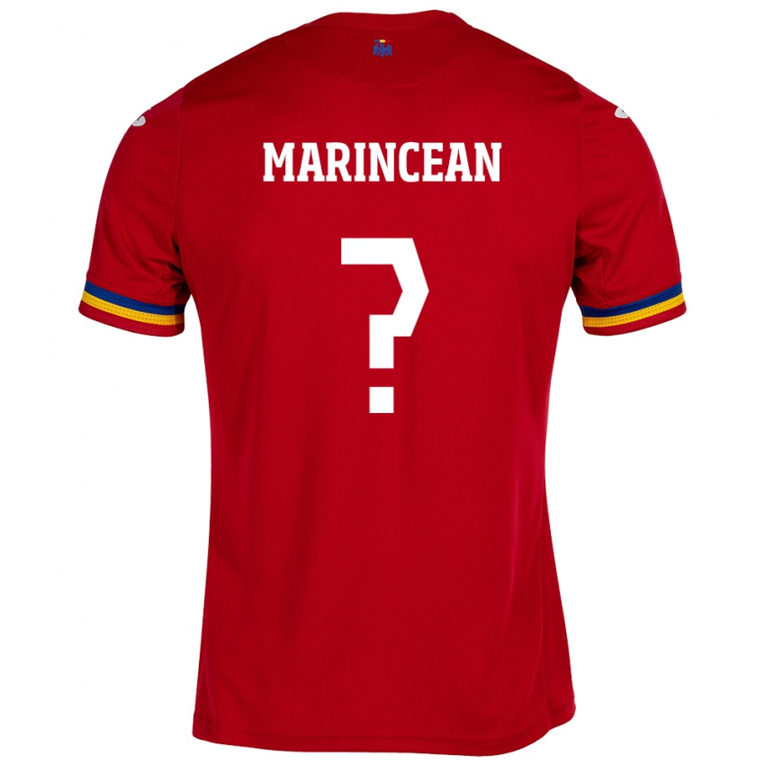 Hombre Camiseta Rumania Răzvan Marincean #0 Rojo 2ª Equipación 24-26 La Camisa Perú