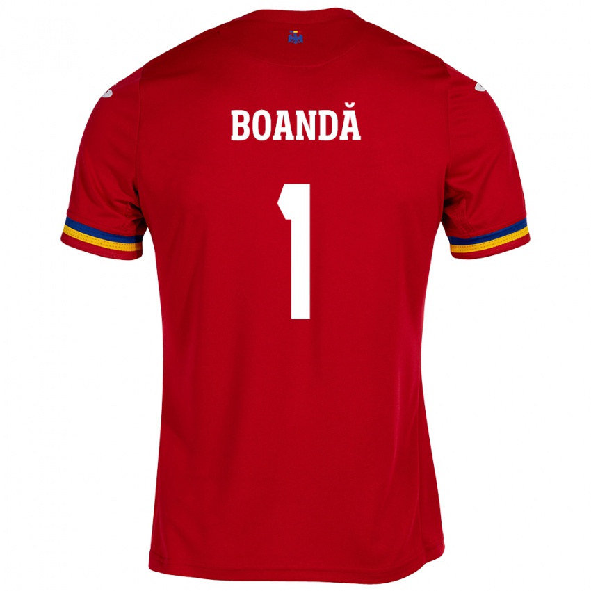 Hombre Camiseta Rumania Lavinia Boandă #1 Rojo 2ª Equipación 24-26 La Camisa Perú