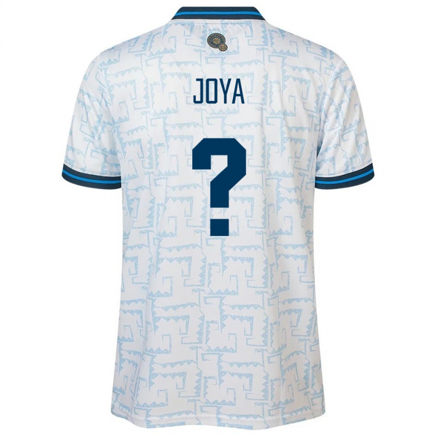 Hombre Camiseta El Salvador Marlon Joya #0 Blanco 2ª Equipación 24-26 La Camisa Perú