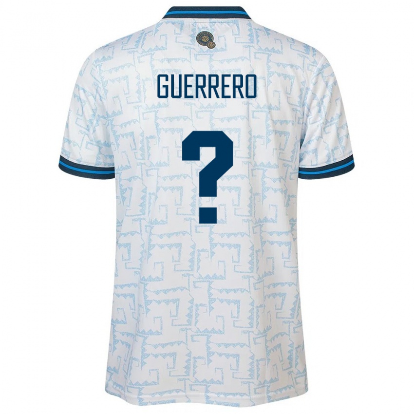 Hombre Camiseta El Salvador Alexander Guerrero #0 Blanco 2ª Equipación 24-26 La Camisa Perú