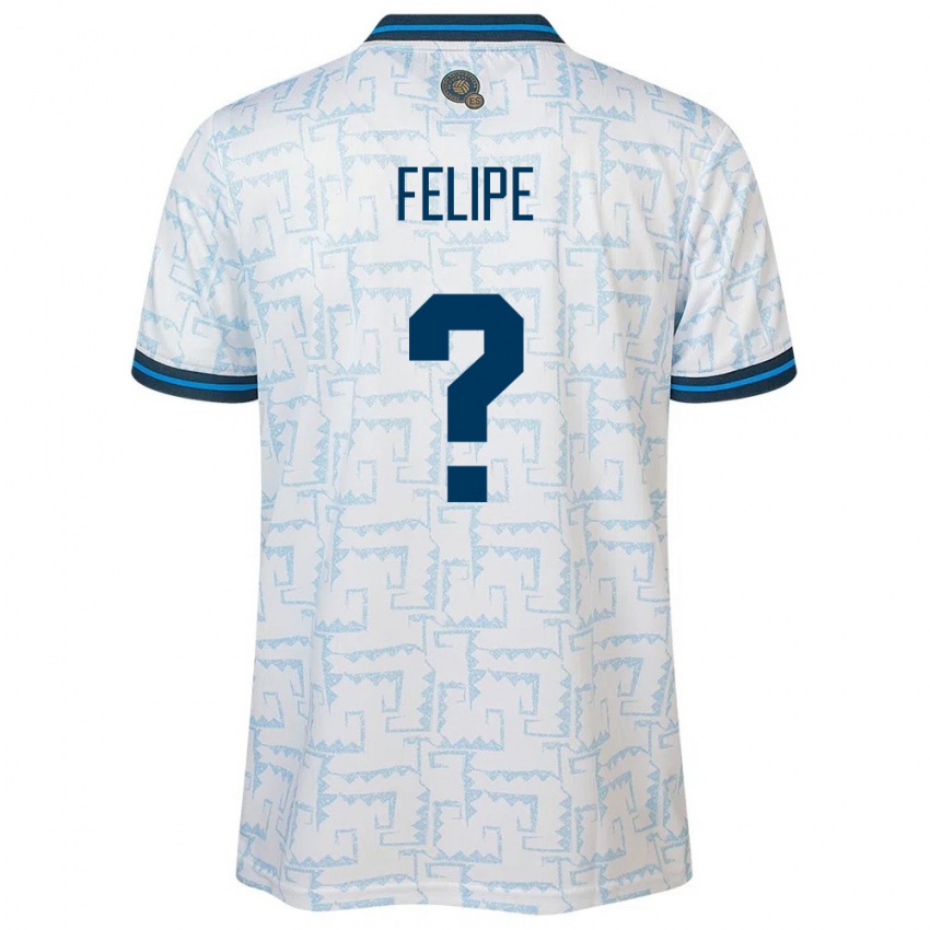 Hombre Camiseta El Salvador Felipe Rodríguez #0 Blanco 2ª Equipación 24-26 La Camisa Perú