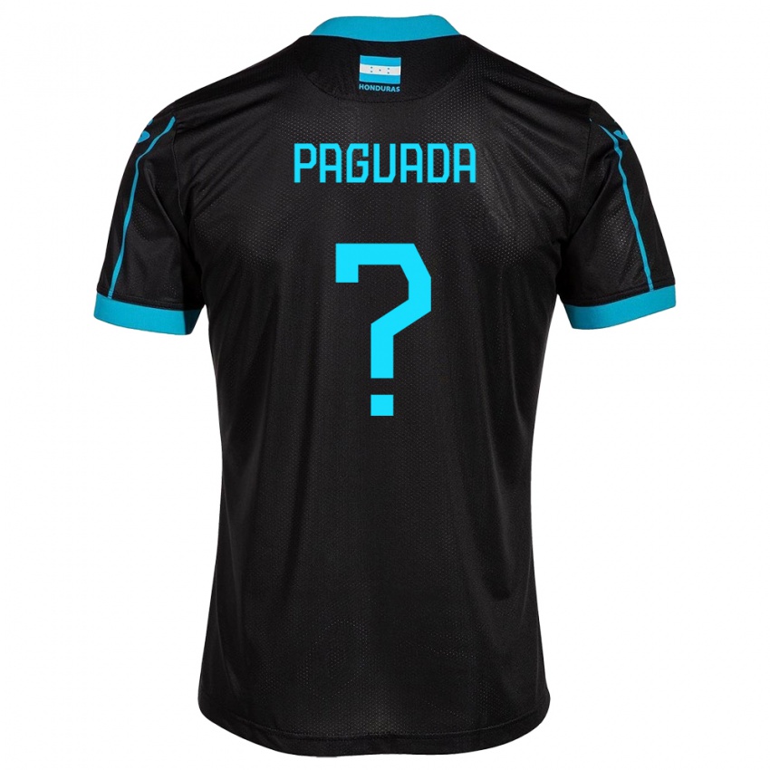 Hombre Camiseta Honduras Didier Paguada #0 Negro 2ª Equipación 24-26 La Camisa Perú