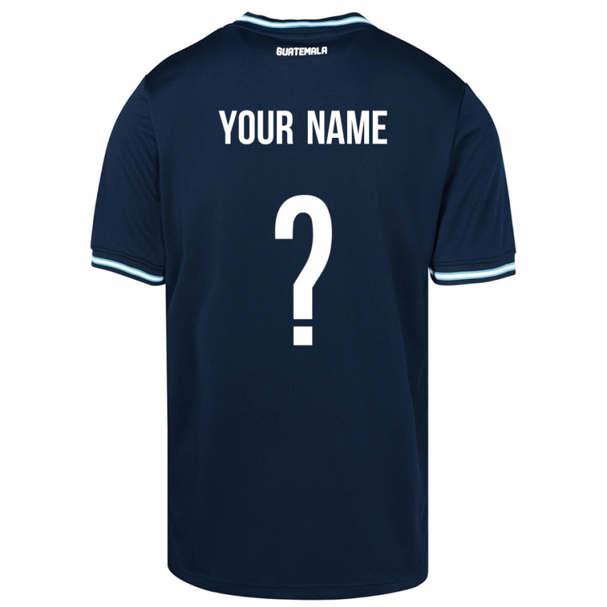 Hombre Camiseta Guatemala Su Nombre #0 Azul 2ª Equipación 24-26 La Camisa Perú