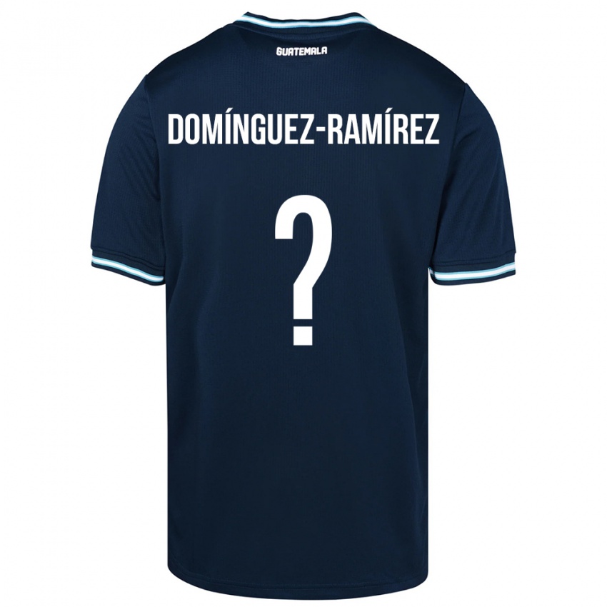 Hombre Camiseta Guatemala Marco Domínguez-Ramírez #0 Azul 2ª Equipación 24-26 La Camisa Perú